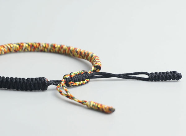 Tibetan Buddhist String Bracelet Adjustable Size Closure