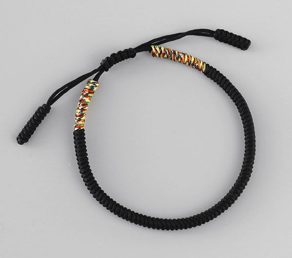 Tibetan Buddhist String Bracelet Top View