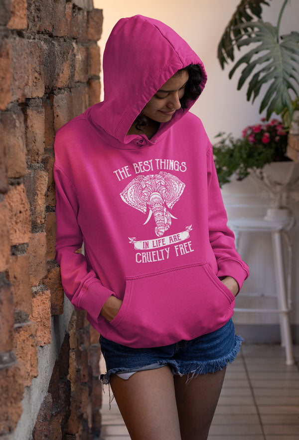 Cruelty Free Unisex Elephant Hoodie