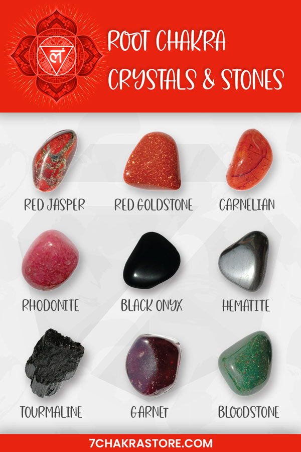 Root Chakra Stones Top 7 Muladhara Crystals 7 Chakra Store