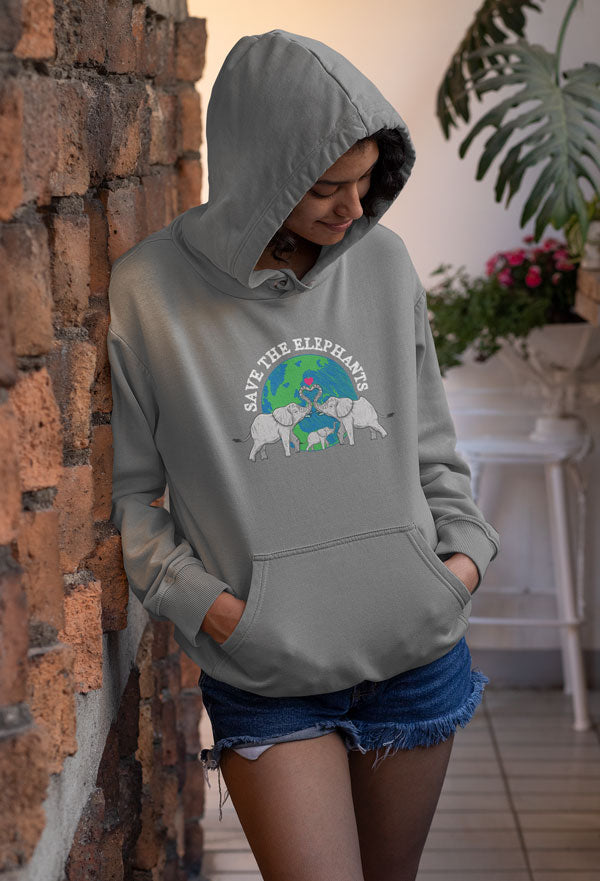 Save Elephants Unisex Hoodie