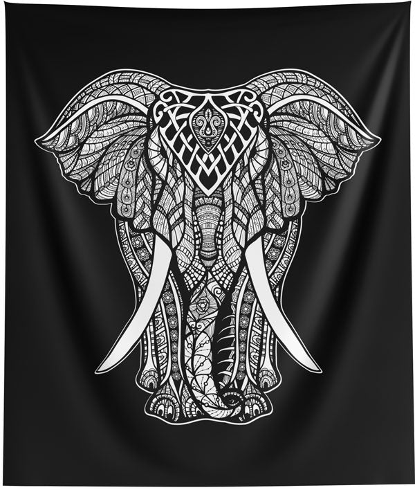 White Elephant Wall Tapestry Hanging Home Decor