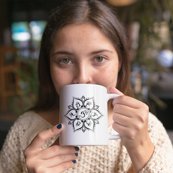 Chakra Lotus Mandala Spiritual Coffee Tea Mug Gift