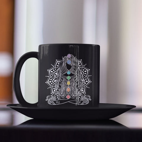 Chakra Meditation Yoga Coffee Mug Gift