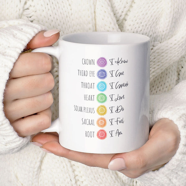 7 Chakra Affirmation Mug