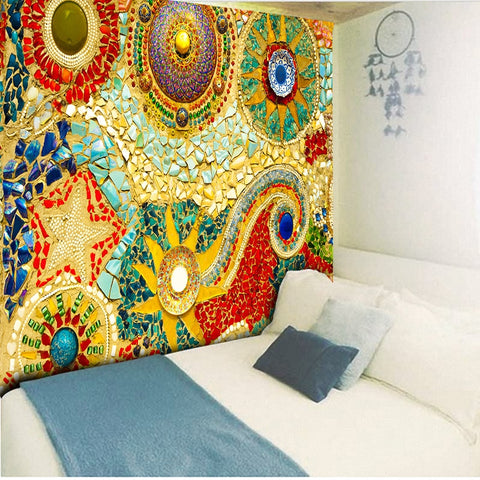 Indian Bohemian Mandala Tapestry