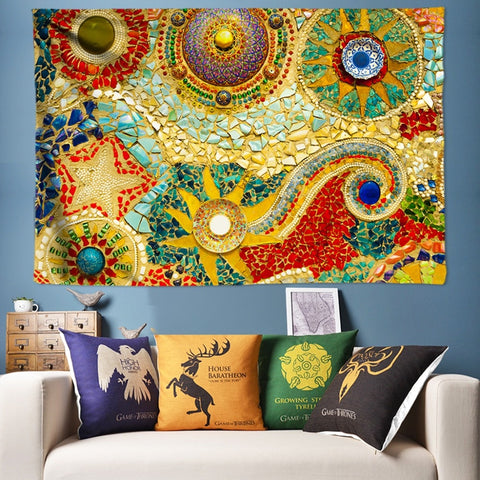 Indian Bohemian Mandala Tapestry