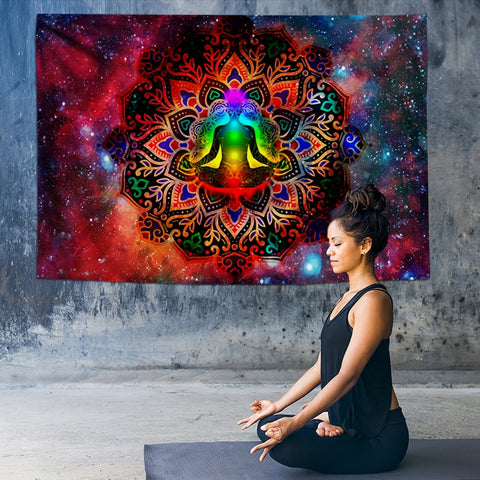 7 Chakras Mandala Tapestry