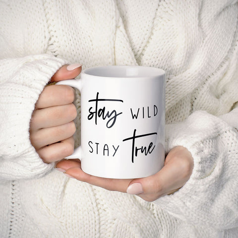 Stay Wild Stay Free Inspirational Mug