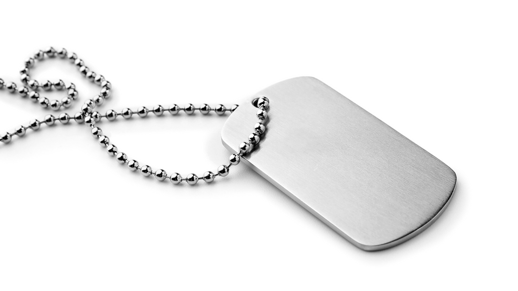How are US military dog tags made