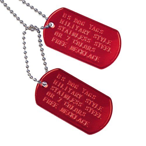 What Are Red Medical Warning Dog Tags - US Quick Tags