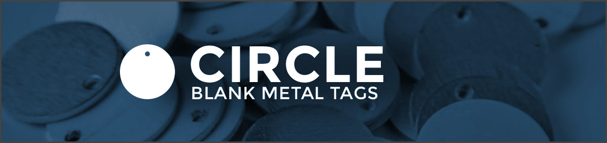 Circle Blank Metal Tags