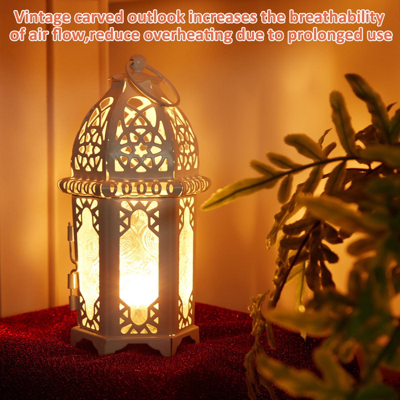 Metal Candle Holder Small Sized 4PCS sets Transparent Glass Moroccan Style Hanging Lanterns Creative Wedding Home Tabletop Decoration Birdcage, White