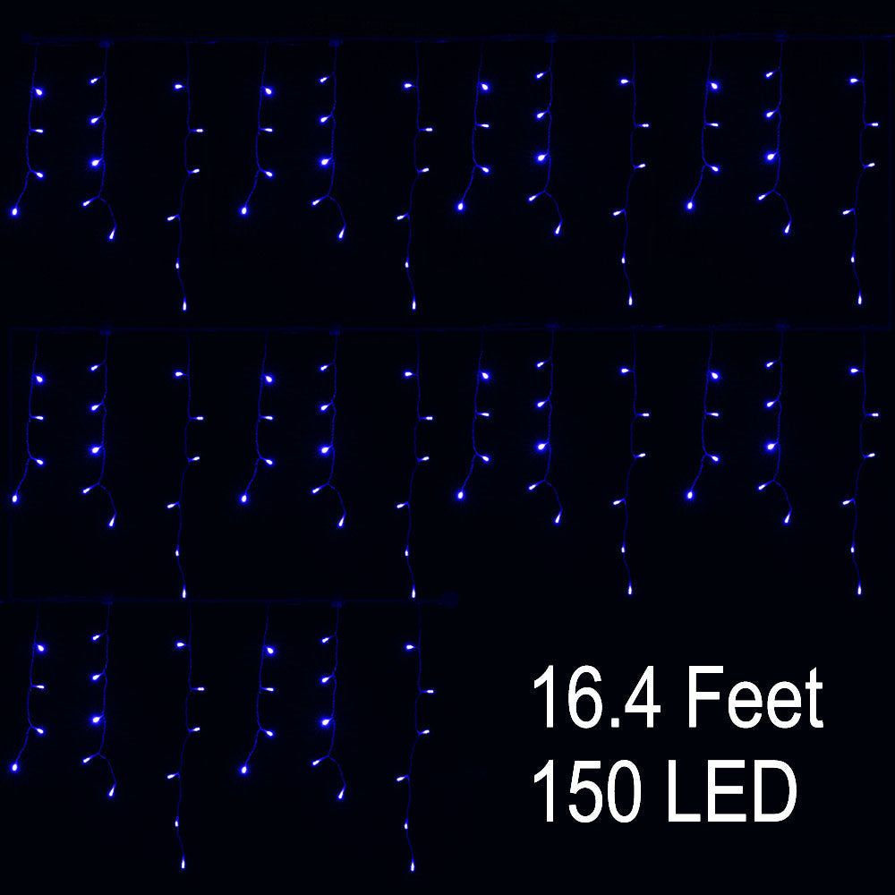 AGPtek 10Mx0.6M Linkable Fairy Curtain Lights Strings Connectable Lights 8 Lighting Modes