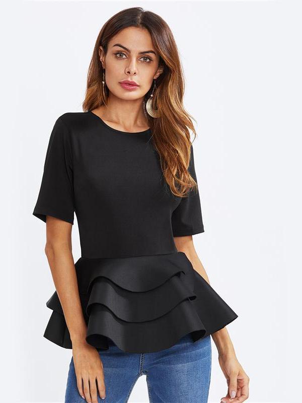 peplum party tops