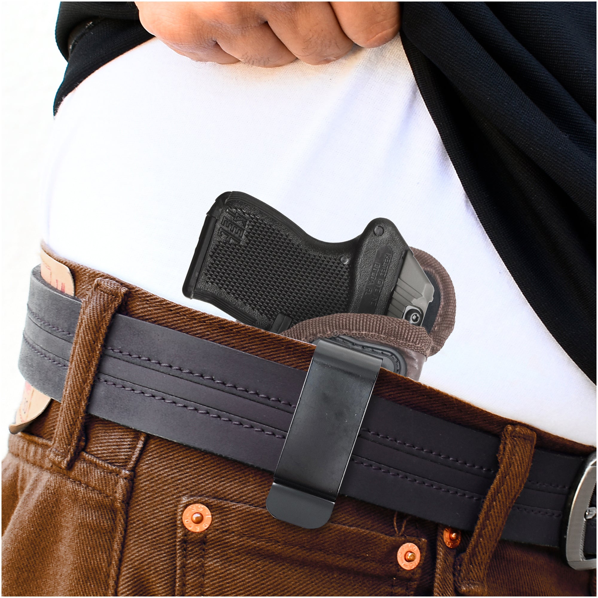 Iwb Gun Holster By Houston Eco Leather Concealed Carry Soft Material Popular Holsters 2624