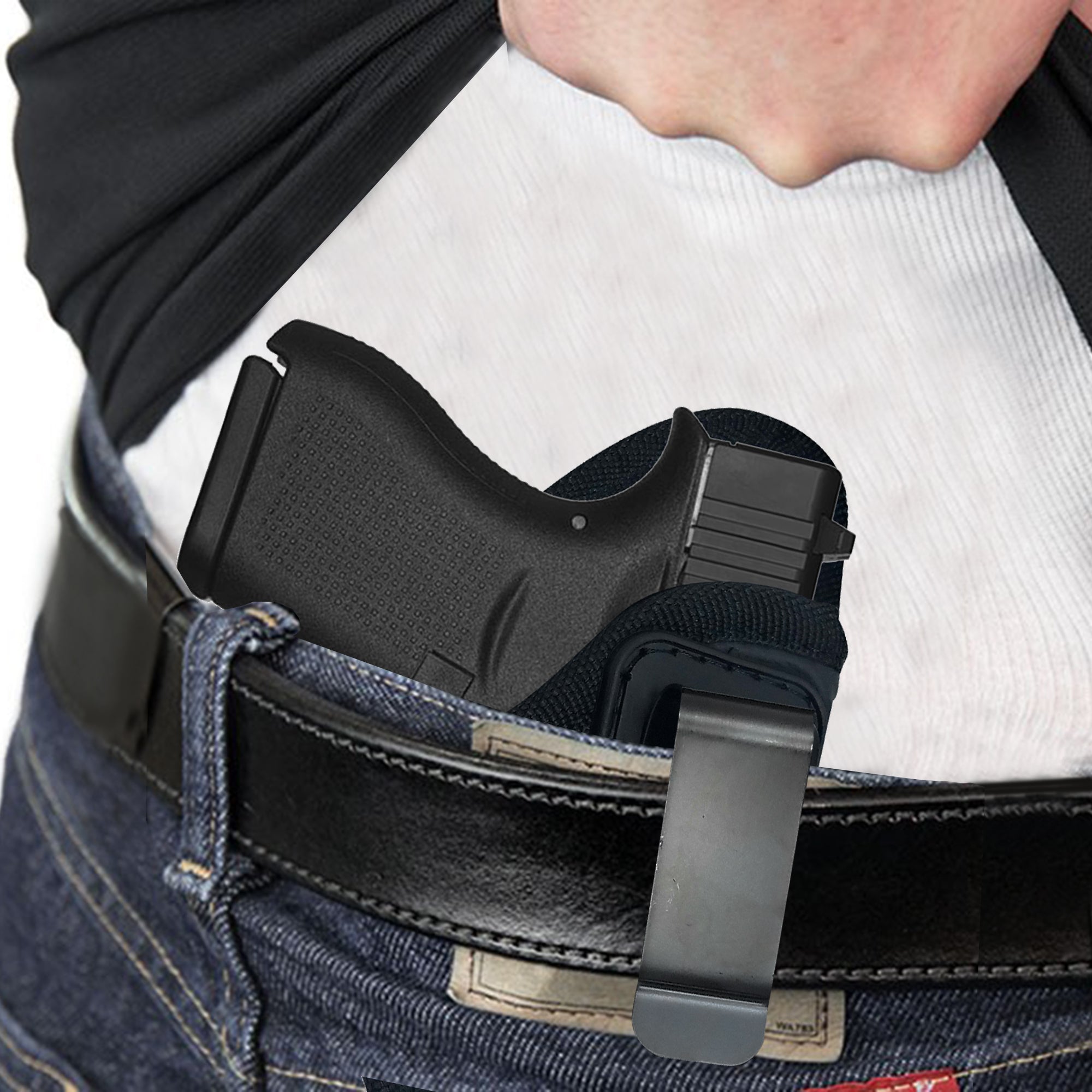 IWB Gun Holster by Houston Fits Glock 42, Bersa Thunder 380, Sig P938 ...