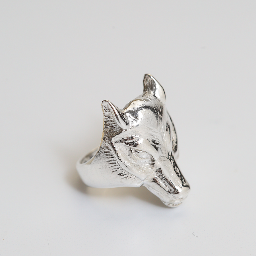 angela monaco philadelphia jeweler sterling silver fox ring