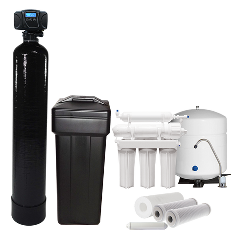 water system softener combo fleck whole reverse osmosis proseries