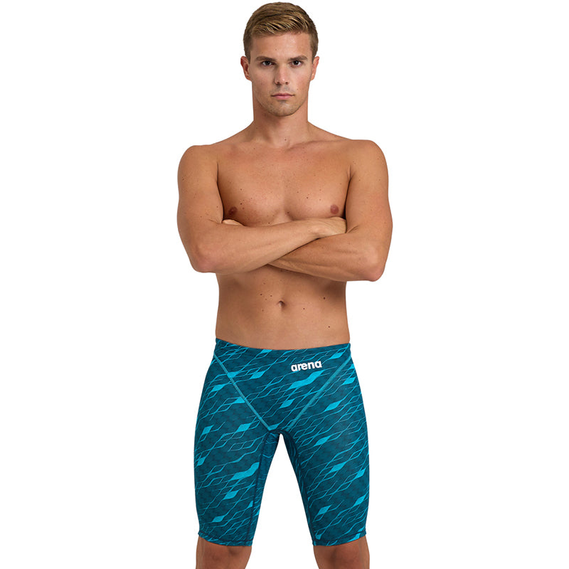 Arena - Men's Powerskin ST Next Eco Jammers – Clean/Sea Blue – Aqua ...