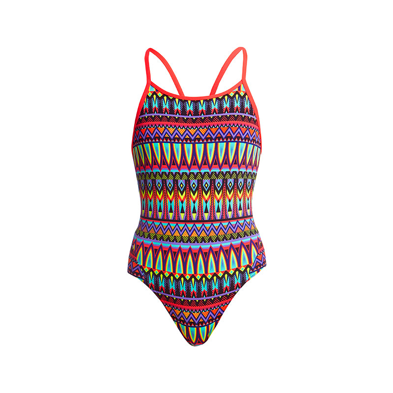 Funkita - Fire Tribe - Girls Diamond Back One Piece – Aqua Swim Supplies