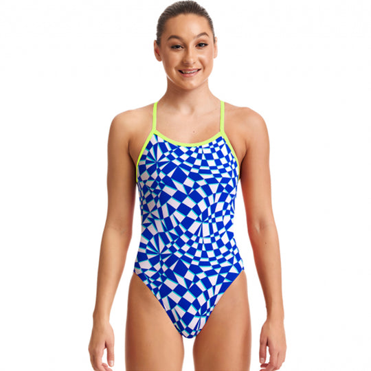 Funkita Jumbled Up Ladies Swim Crop Top