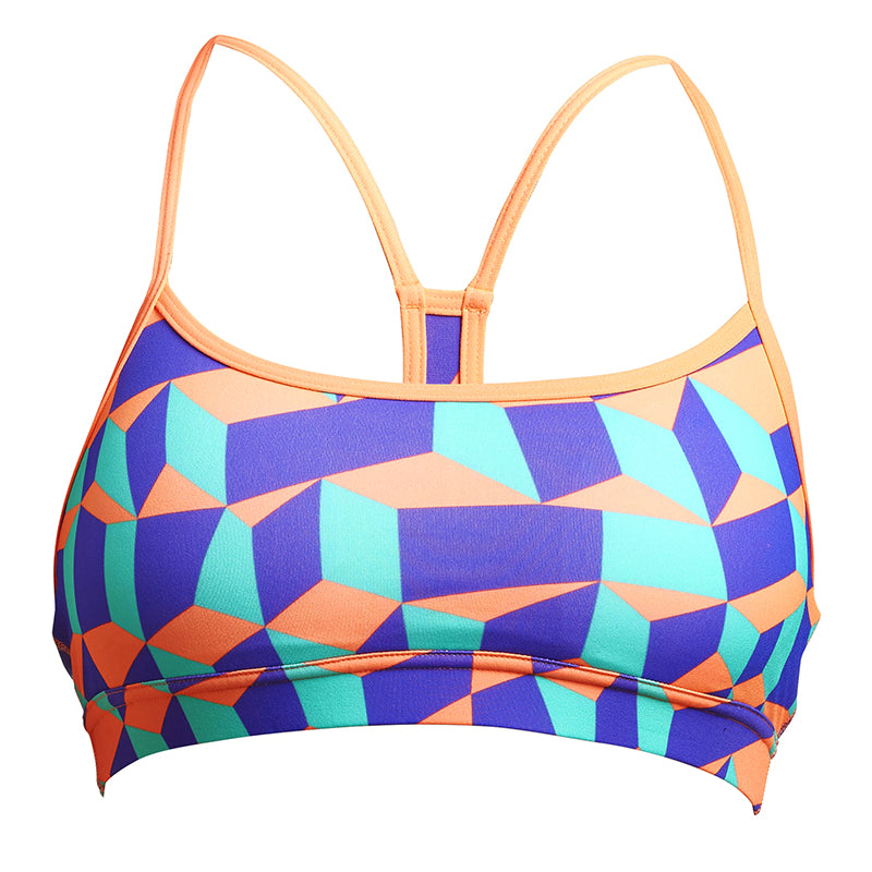 Funkita - Stacked Candy - Ladies Swim Crop Top – Aqua Swim Supplies