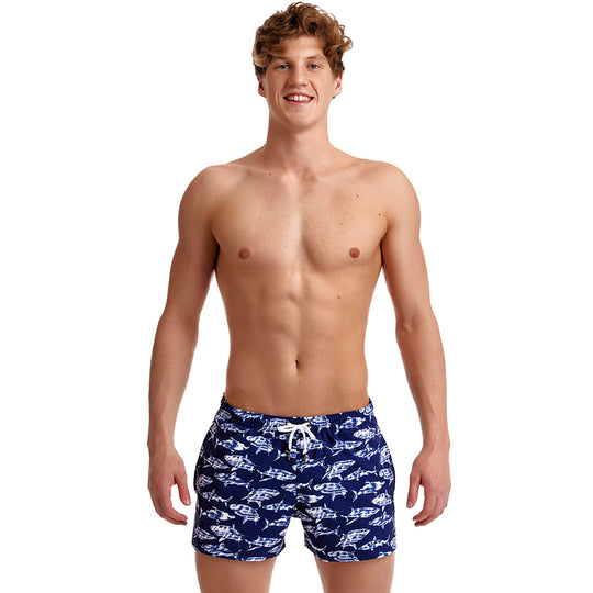 Funky Trunks - Silver Lining - Mens Shorty Shorts – Aqua Swim Supplies