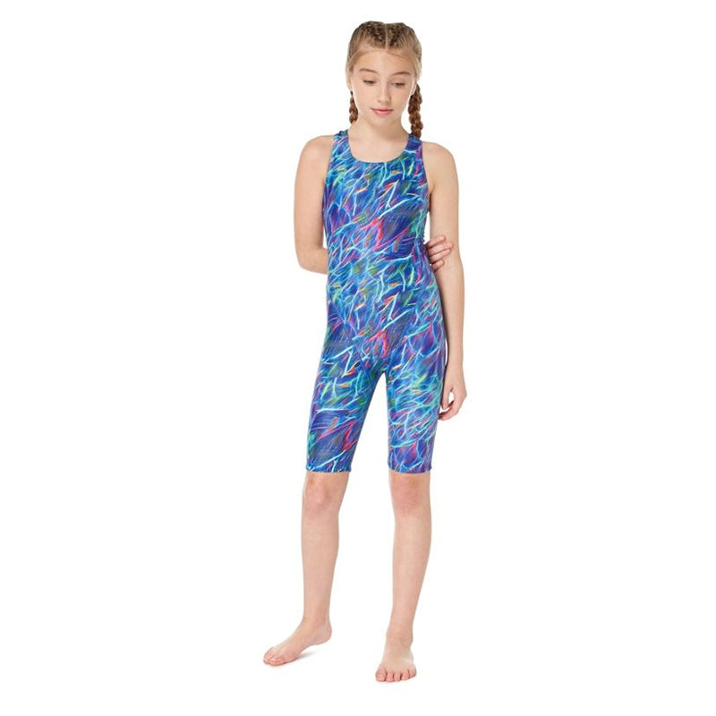 Maru Girls Swimwear - Aquarius Pacer Legsuit - Blue/Pink – Aqua Swim ...