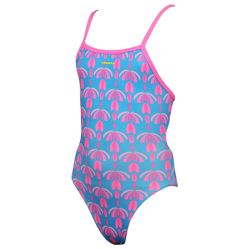 Maru - Flutter Pacer Aero Back Girls Swimsuit - Turquoise – Aqua Swim ...