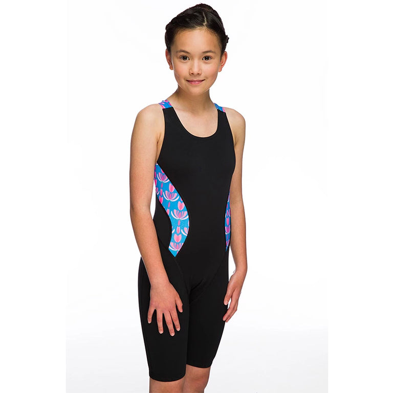 Maru Girls Swimwear - Flutter Pacer Panel Legs - Turquoise | Aqua Swim ...