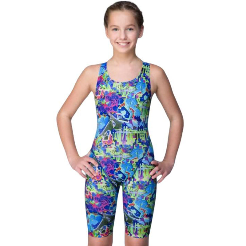 Maru Girls Swimwear - Graffiti Sky Pacer Leg Suit – Aqua Swim Supplies