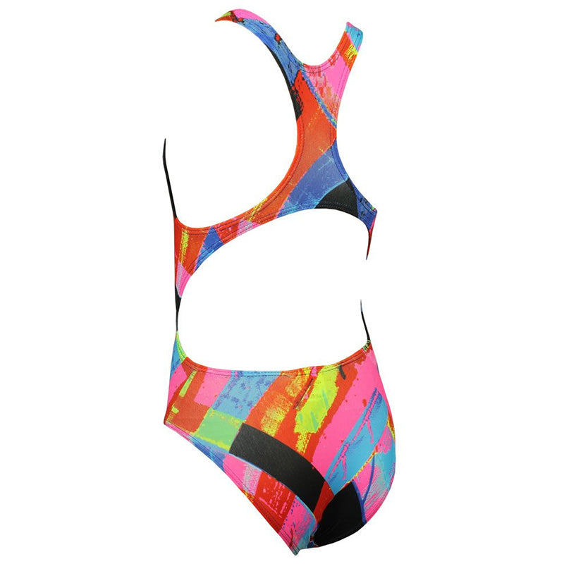Maru - Woven Pacer Rave Back Girls Swimsuit – Aqua Swim Supplies