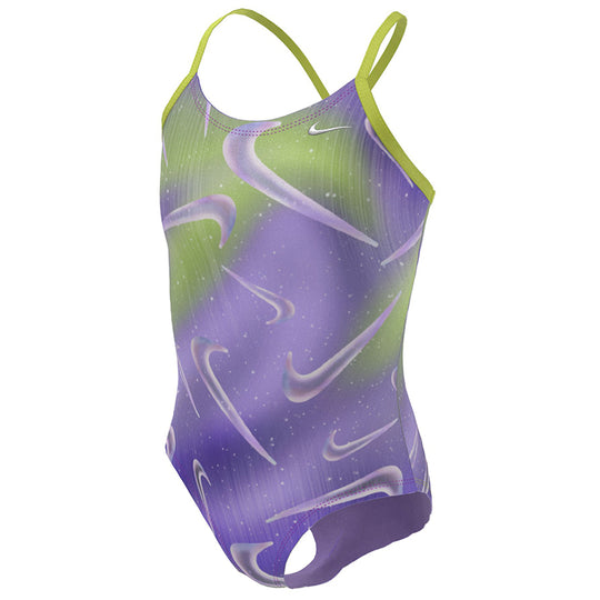 Nike - Solid Hydrastrong Lace Up Tieback One Piece (Oxygen Purple