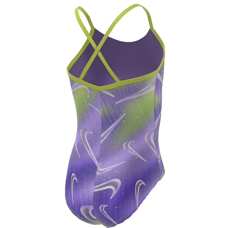 Nike - Girl's Aurora Swoosh Crossback One Piece (Action Grape) – Aqua ...