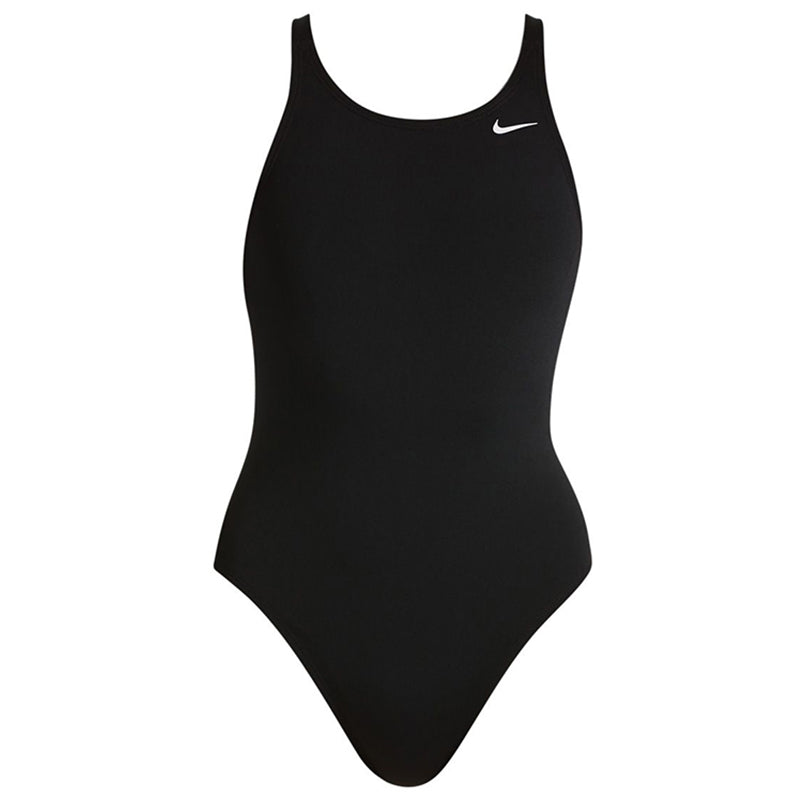 Nike - Poly Solid Hydrastrong Fastback Girls One Piece (Black) – Aqua ...