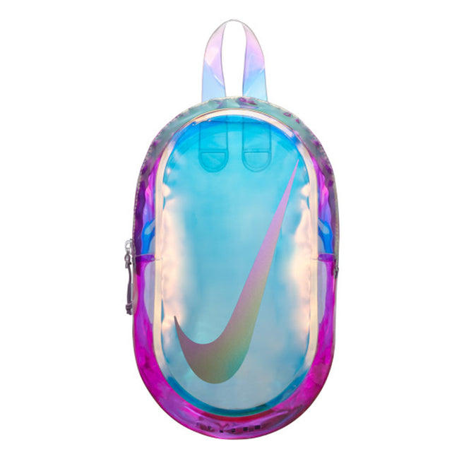 clear iridescent bag