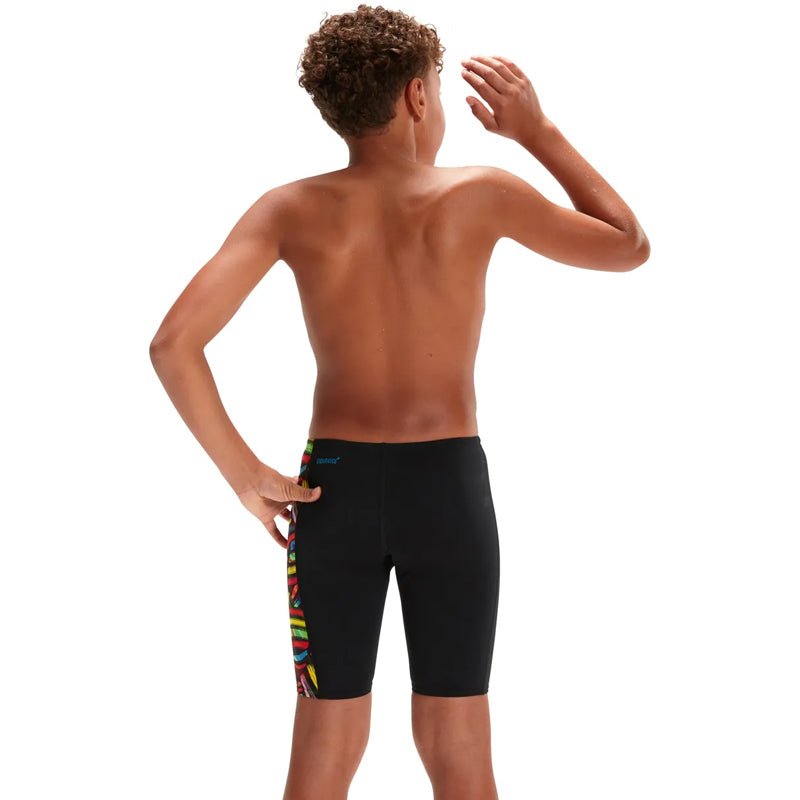 Speedo - Boys Digital Allover Panel Jammer - Black/Red – Aqua Swim Supplies