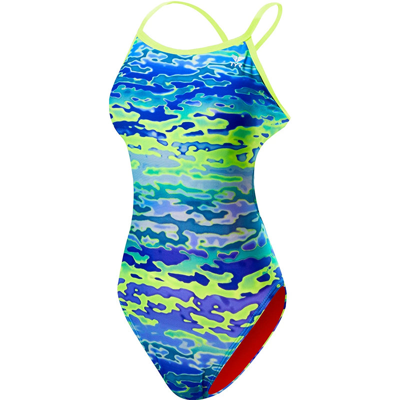 TYR - Serenity Trinityfit Ladies Swimsuit - Blue/Green – Aqua Swim Supplies