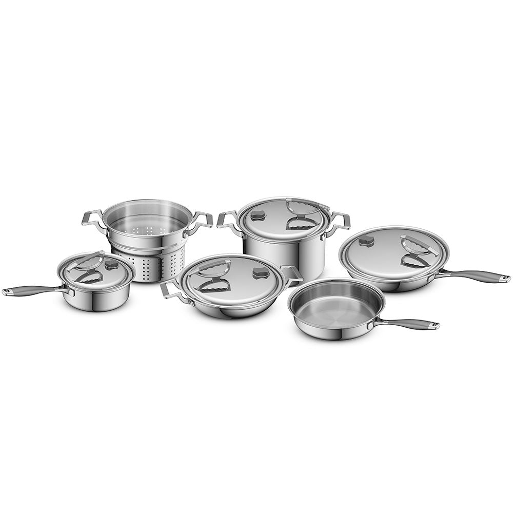 13-in FRENCH GOURMET SKILLET Magnetic T304s Surgical Stainless-Steel –  Health Craft