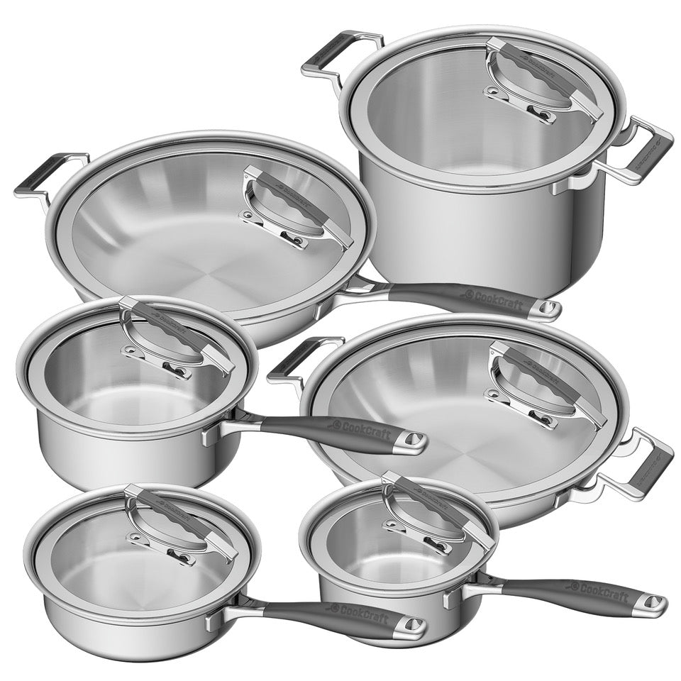 CookCraft Original 8-Qt. Tri-Ply Stainless Steel Stockpot Strainer