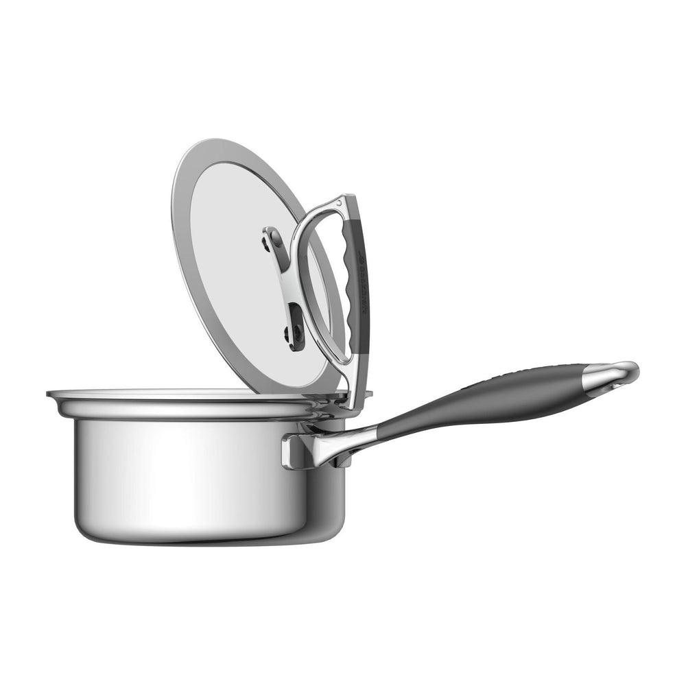 Met Lux 6 qt Stainless Steel Sauce Pan - Induction Ready, Dual Handle - 1 Count Box