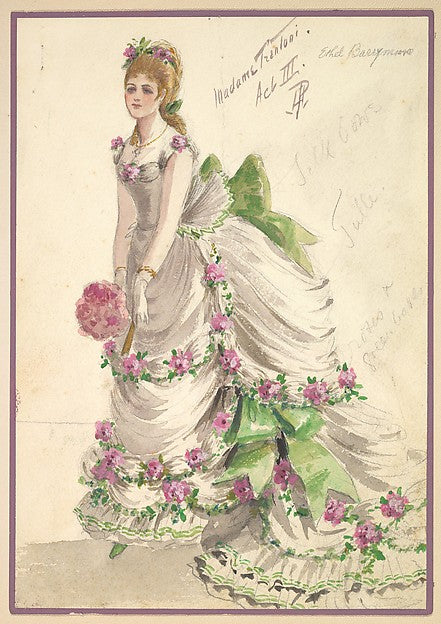 Percy Anderson :Costume Design for 'Madame Trentoni' Act III Poster Print