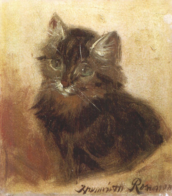 A Little Kitten, vintage artwork by Henriette Ronner-Knip, A3 (16x12