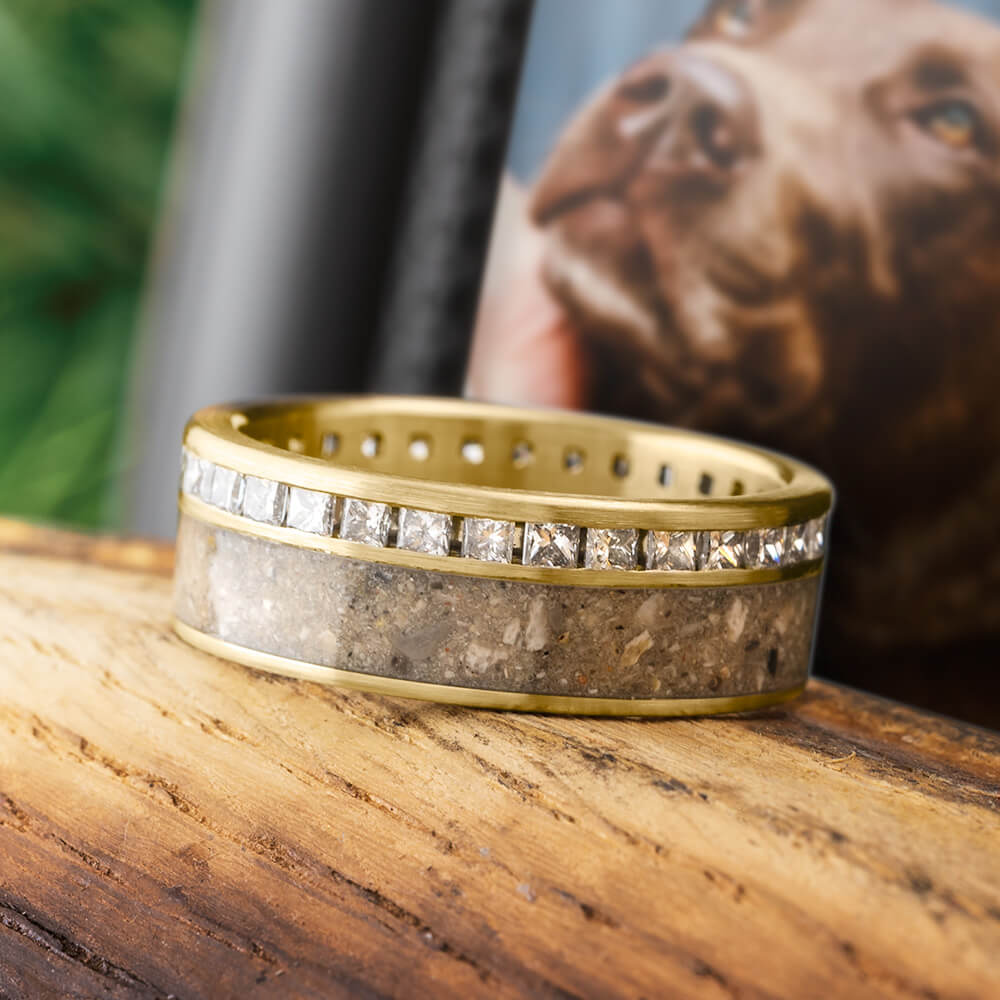 Gold Ashes Ring, 14K Gold Filled Memorial Ring, Cremation Ring, Cremation  Jewelry, Ash Jewelry Pet Memorial, Pet Loss Gift, Pet Ashes Ring - Etsy