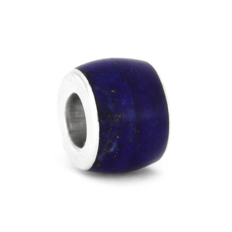 Lapis Lazuli Charm Bead In Sterling 