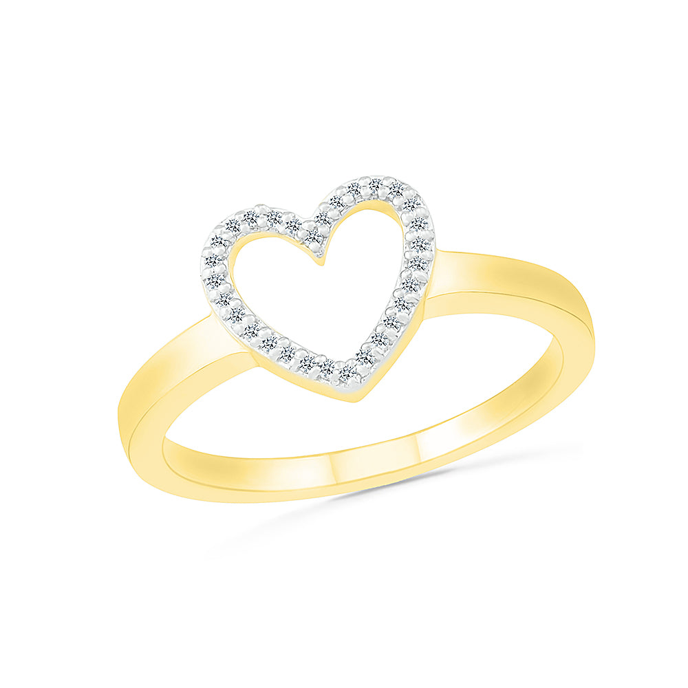 Dazzling Diamond Heart Promise Ring