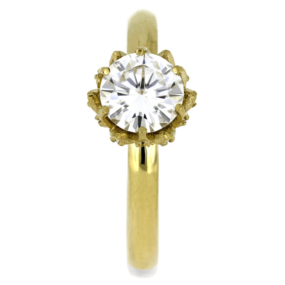 Lotus Style Engagement Rings