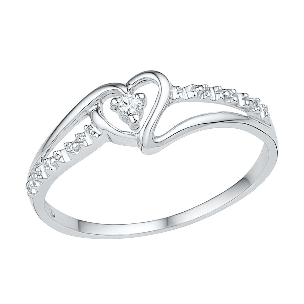 Dazzling Diamond Heart Promise Ring