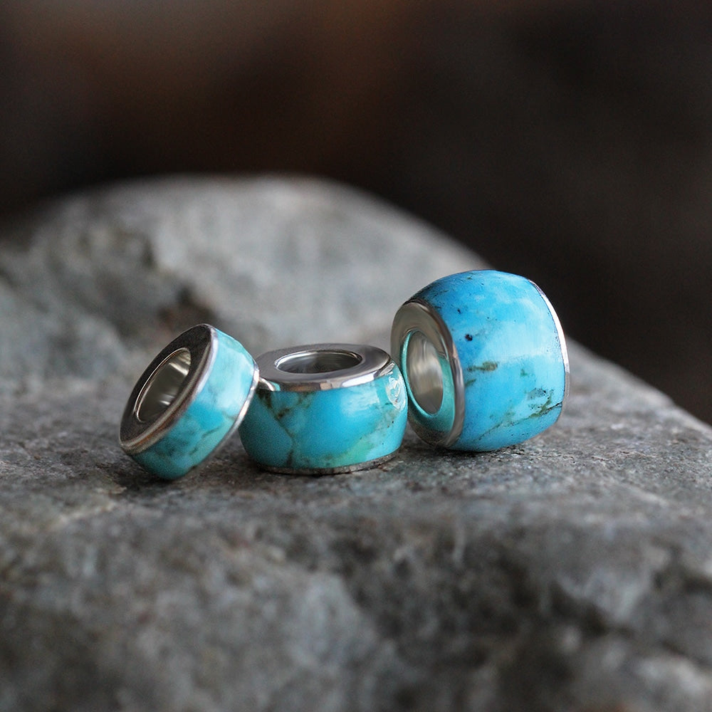 turquoise charm bead